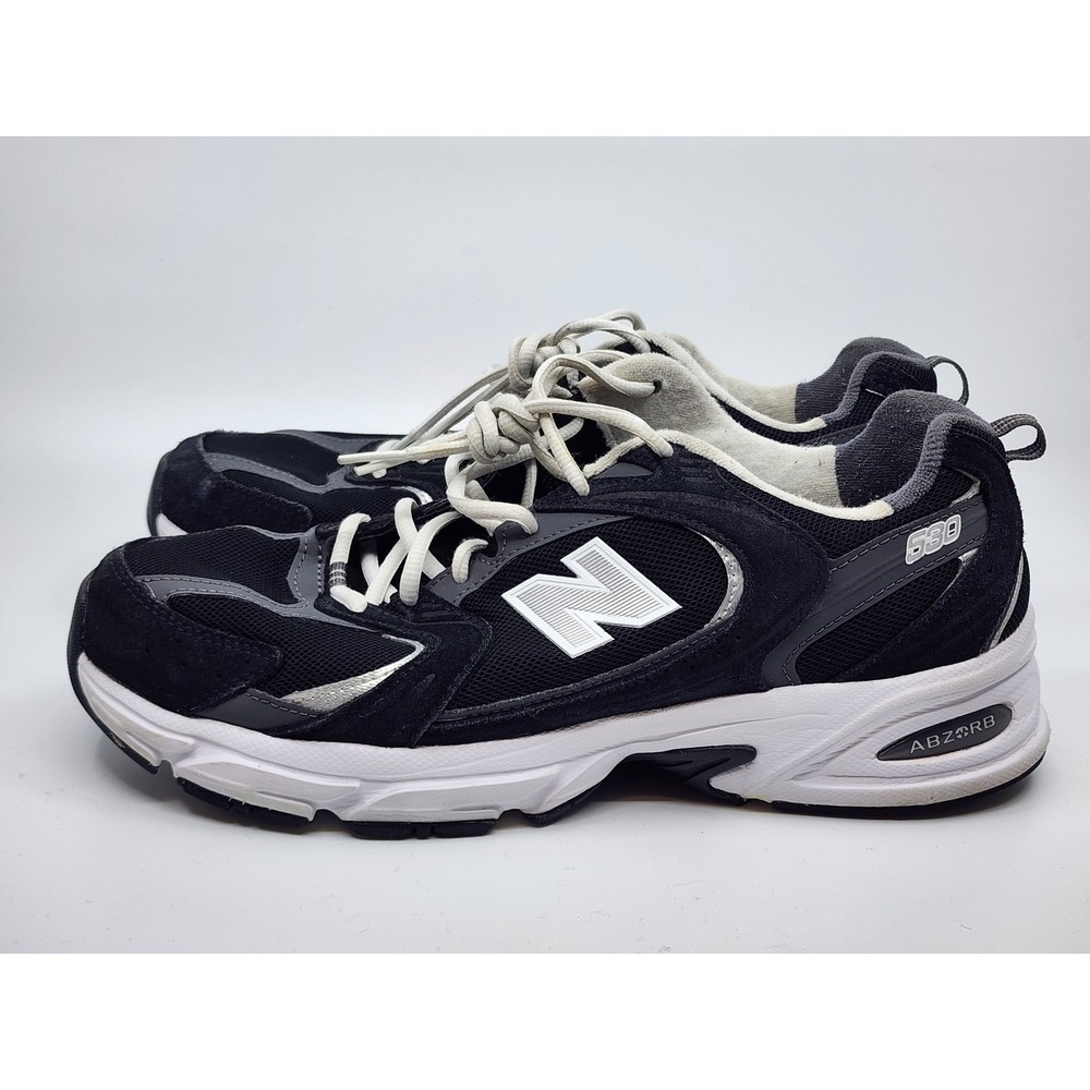 New Balance 530 Black Silver White Running Sneakers MR530CC Mens 9.5